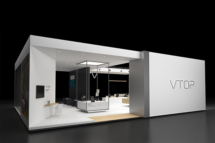 零售終端設(shè)備的展示 VTOP 展臺(tái)設(shè)計(jì)